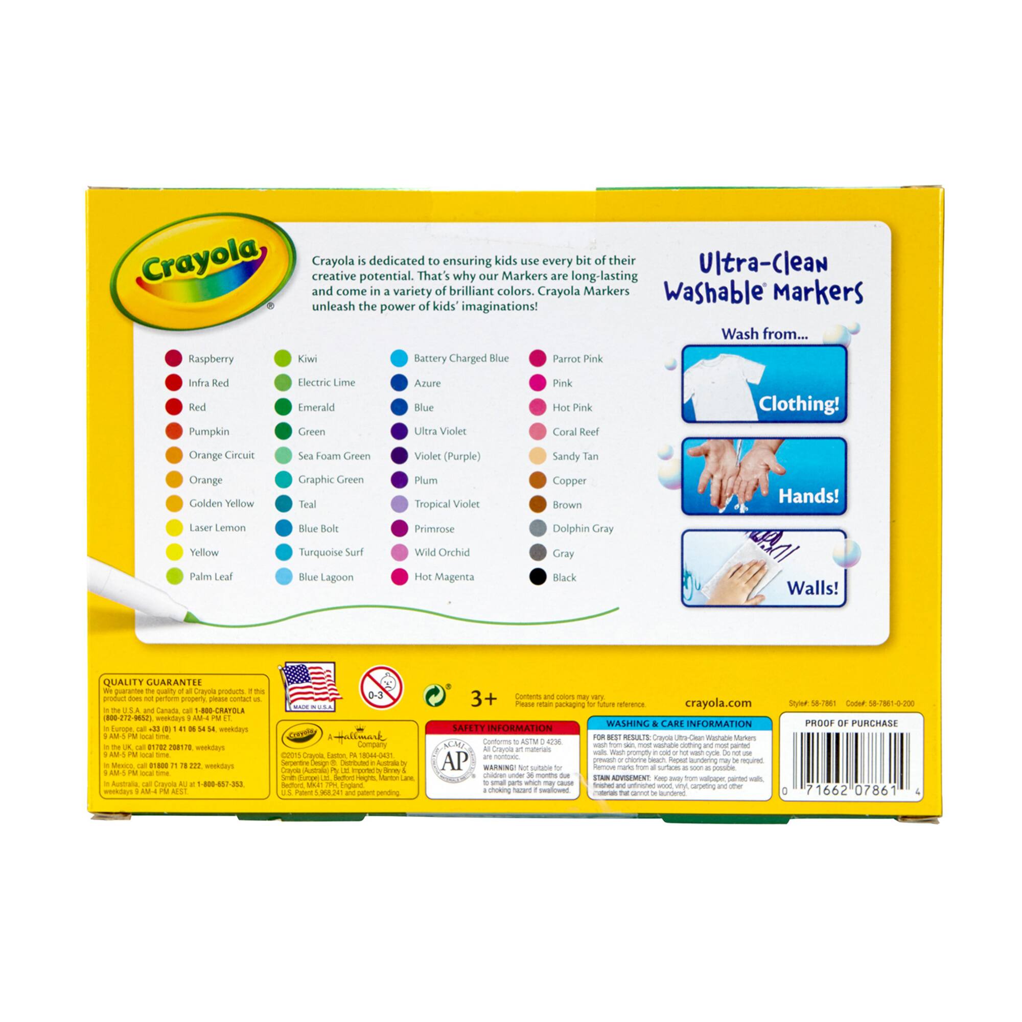 Crayola® Ultra-Clean Washable® Fine Line Markers